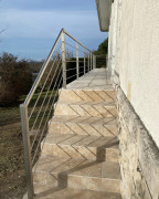 Garde corps balcon en inox sur mesure