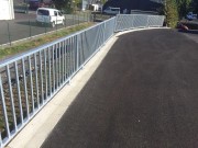 Garde corps haut de quai pour déchetterie