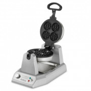 Gaufrier belge professionnel - 100 mini gaufres/heure - Dimensions ouvert: L.254 x P.431 x H.533 mm