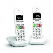 Gigaset E-290 DUO Blanc Téléphones DECT - Telephone Sans Fil avec Repondeur