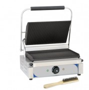 Grill panini professionnel rainurée