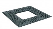 Grille d'arbre carrée