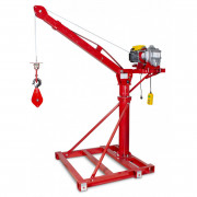 Grue mobile avec palan électrique 220 V - Capacité 500 kg - Ht. 2.5 m max.