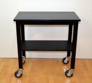 Guéridon de service restauration en bois noir - Dim. L70 x l40 x H75 cm