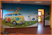 Habillage mural personnalisé salle de classe - Toile tendue personnalisée pour professionnels et particuliers