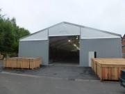Hangar modulaire pour faire face à un sinistre