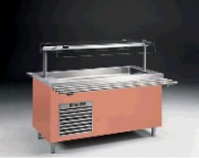 Ilot réfrigéré pour self