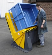 Présentoir inclineur de caisse - Charge max : 500 à 1500 kg - Rotation plateau 70°