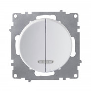 Interrupteur double avec témoin lumineux