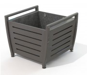 Jardinière en acier galvanisé 50x30