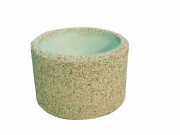 Jardinière en béton ronde