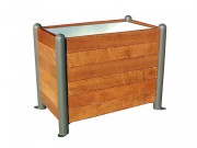 Jardinière en bois tropical