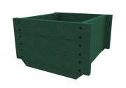 Jardinière en plastique recyclé hauteur 40cm