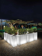Jardinière haute lumineuse 78 cm