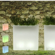 Jardinière lumineuse exterieure rectangulaire