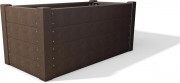 Jardinière rectangulaire en plastique recyclé