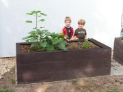 Jardinière potager plastique recyclé 190 cm L x 80 H