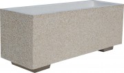 Jardinière rectangulaire béton