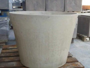 Jardinière ronde en béton - Ø 80 x H. 61 cm - 195 L