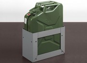 Jerrican métallique 20 litres et support