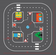 Jeu thermocollant pour aire de jeux - Circulation routière pour enfant