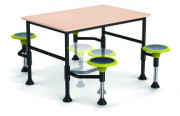 Table scolaire avec chaise attenante - Dim. H750 x L1200 x P800 mm