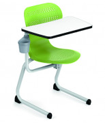 Chaise avec plan de travail pivotant