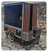 Kiosque sécurisé pour vente ambulante - En alu et inox