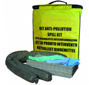 Kit absorbant anti pollution - Capacité d'absorption 20 L - Sac en nylon avec fermeture éclair