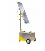 Kit alimentation photovoltaïque mobile pour chantier - Tension 12V -  Puissance 100W