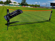 Kit poteaux et filet pour tennis - Matière : acier - Dimensions : Longueur :3 ou 6 mHauteur : 90 cm