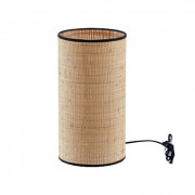 Lampe à poser en raphia