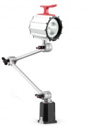 Lampe d'atelier avec grand bras articulé