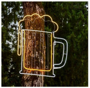  Lampe néon déco chope de bière