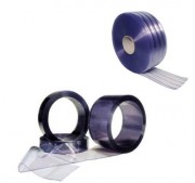 Lanière PVC transparente rouleaux - Largeurs et épaisseurs : 200/2 - 200/3 - 300/2 - 300/3 - 400/3 - 400/4 mm