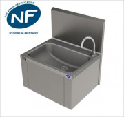 Lave-mains à commande fémorale en inox - NF – Hygiène Alimentaire