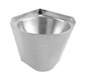 Lave-mains d’angle rond sans robinet