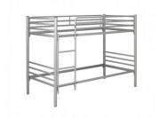 Lit superposé métallique - Couchage : 80 x 190 à 90 x 200 cm - Structure métallique