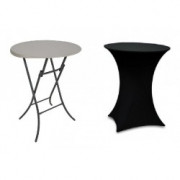 Location mange-debout avec housse noir