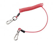 Longe porte outils PU extensible - Mousquetons giratoires - Charge 3 kg - Extensible de 640 à 2000 mm