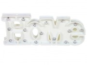 Luminaire de décoration - Structure en PVC blanc éclairé par LED