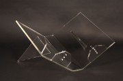 Lutrin cristal fixe couché pour livre A3 et A4 