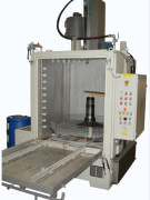 Machine de lavage industrielle pour pièces aéronautiques - En acier inoxydable - Panier rotatif continu - Système intégré de captation des micro-particules