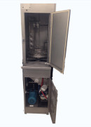 Machine de nettoyage compacte - En acier inoxydable - Panier rotatif avec aspersion multi-points - Porte étanche avec verrouillage de cycle