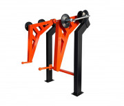 Machine de tirage dorsal en acier pour extérieur - Poids utilisateur : 140 kg