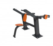 Machine de tirage vertical dorsal pour extérieur en acier - Poids utilisateur: 140kg