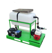 Machine Hydroseeder pour végétalisation d'espaces en hydroseeding et hydromulching - Cuve 200 L