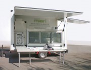 Magasin ambulant frigorifique sur remorque
