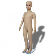  Mannequin de vitrine enfant - Taille du corps : 110 cm – PE écologique - Beige