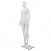 Mannequin de vitrine femme - Ht. 175 cm - Blanc brillant